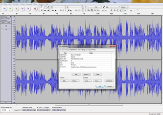 Editing an audio file in Audacity